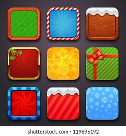 background for the app icons-christmas set