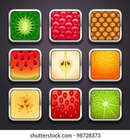 background for the app icons-fruits part