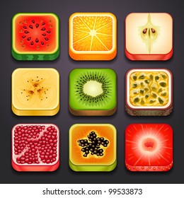 background for the app icons-fruits part-2