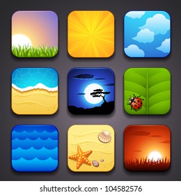 background for the app icons-summer part