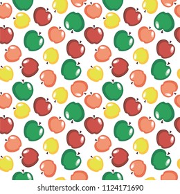 Background with apples. Bright juicy