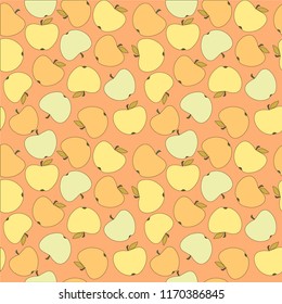  Background with apples.vector illustration
