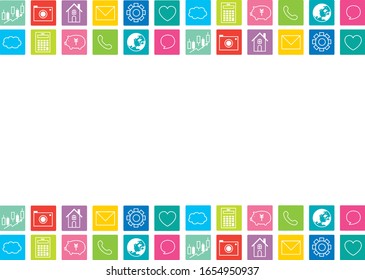 Background of applications vector illustration