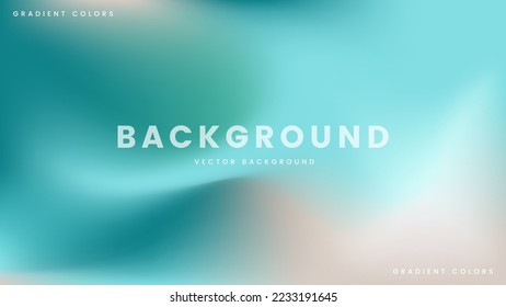 Background Aqua with Gradient Pastel Green Blue Cream Color wallpaper backdrop vibrant