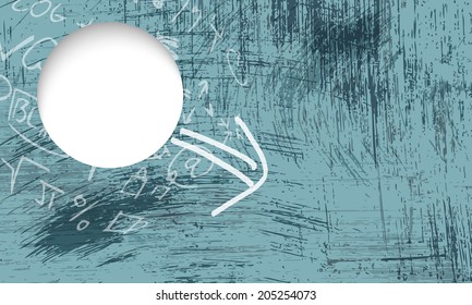 background with area  for text and handwriting symbols