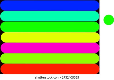 background arrangement of striking colors

