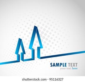 Background with arrow