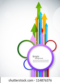 Background with arrow and circles