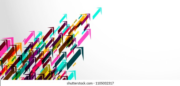  Background arrow Colorful, modern Vector illustration.
