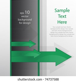 Background with arrows and space for text - vector