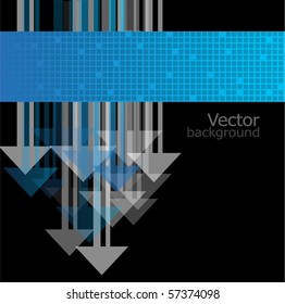 Background with arrows, vector