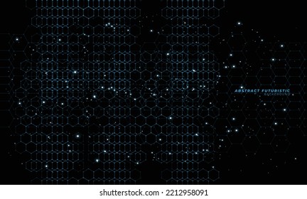 Background Art blue hexagon - Abstract design Business Art hexagon elements technology. Abstract futuristic background. Vector illustration.