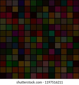 Background of art colored dark squares mosaic