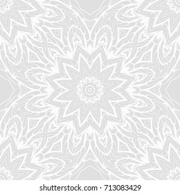 background with art deco abstract floral seamless pattern . monochrome vector illustration