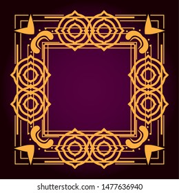 background art deco frames style