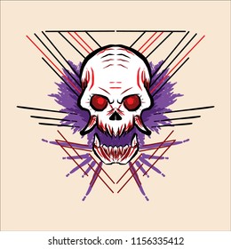Background Art with skull theme