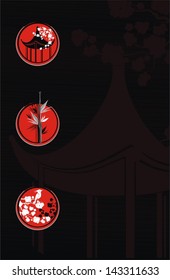 background in asian style