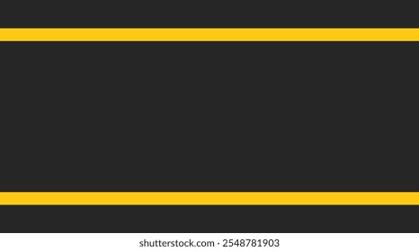 Asfalto de fondo con diseño único de línea amarilla