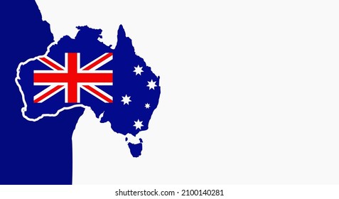 Hintergrund Australien Tag Vektorgrafik, und Kopienraum. Geeignet für Inhalte mit diesem Thema.