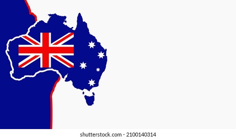Background Australia Day vector illustration, and Copy Space Area. Suitable to be placed on content with that theme.