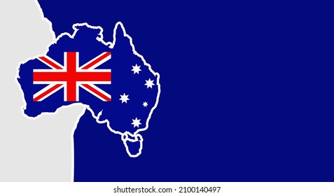 Background Australia Day vector illustration, and Copy Space Area. Suitable to be placed on content with that theme.