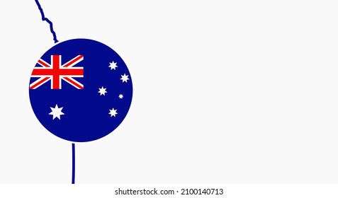 Background Australia Day vector illustration, and Copy Space Area. Suitable to be placed on content with that theme.