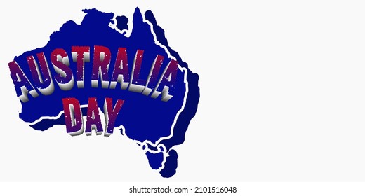 Ilustración vectorial del Día de Australia y área de copia espacial. Adecuado para ser colocado en contenido con ese tema.