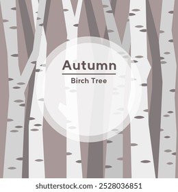 El fondo del otoño con abedul