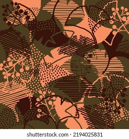 background of autumn color leaves