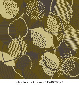 background of autumn color leaves