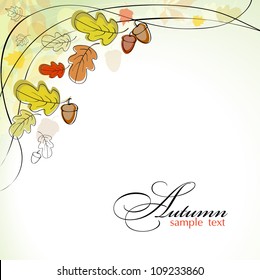 background with autumn leaves
