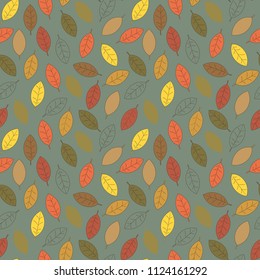 Background with autumn leaves.