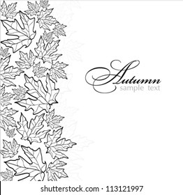 background with autumn leaves