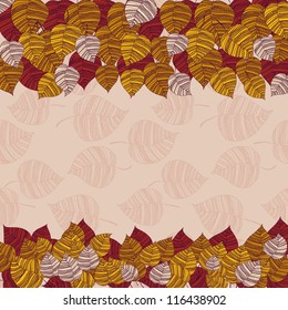 background with autumn leaves