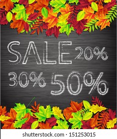 background with autumn leaves