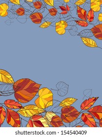 background with autumn leaves