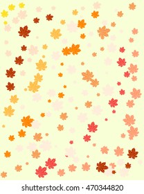 Background with autumn leaves