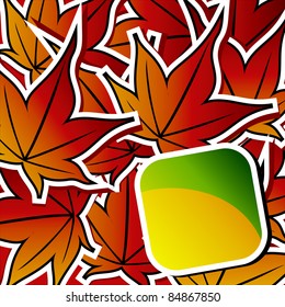 Background from autumn leaves of maple
