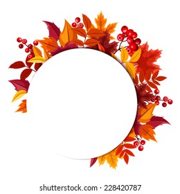 Background with autumn leaves. Vector eps-10.