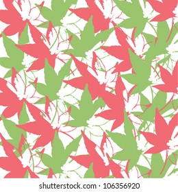 Background with autumn leaves/Vector illustration
