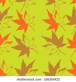 Background with autumn leaves/Vector illustration