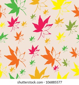 Background with autumn leaves/Vector illustration