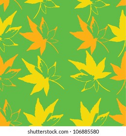 Background with autumn leaves/Vector illustration