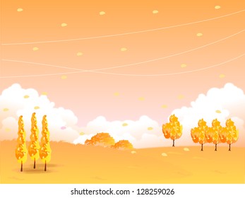 Background autumn maple foliage