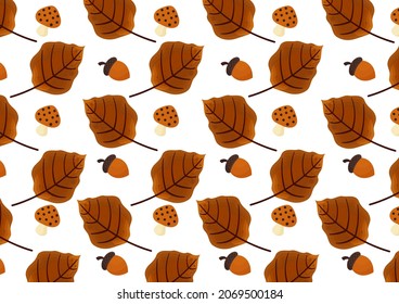 background with autumn theme on white background