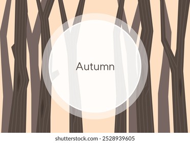 El fondo del otoño con los árboles