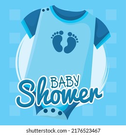 Ilustración vectorial de la ropa de bebé de fondo