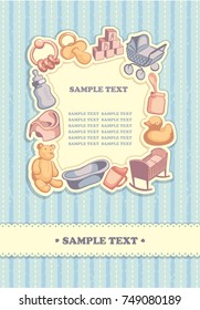 Background with baby symbols