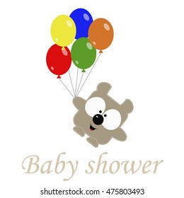  background for baby. template greeting or invitation. baby vector illustration. Baby shower or arrival