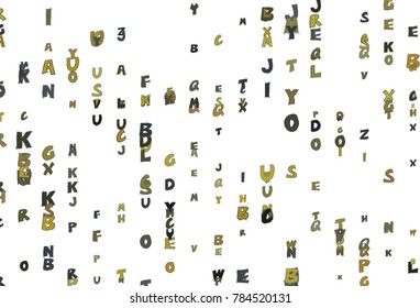 Background or backdrop, alphabets letters colorful, good for design texture. Cartoon style vector.